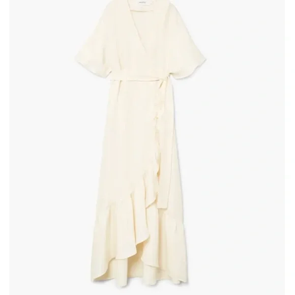 Blogger Favourite Mango Ruffle Wrap Maxi Dress - Picture 2 of 10